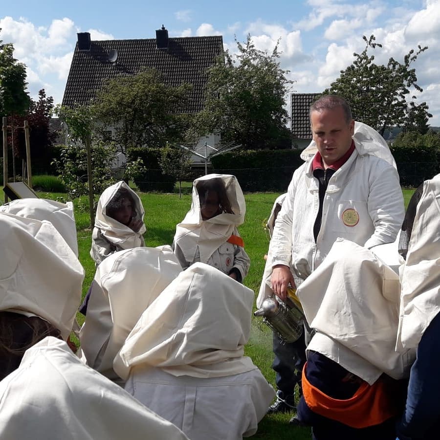 Pfadfindergruppe zu Besuch
